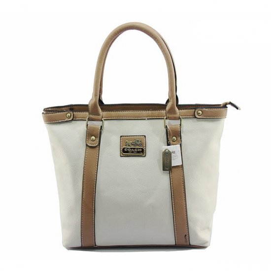 Coach North South Medium White Totes DJD | Coach Outlet Canada